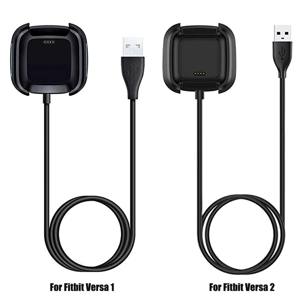 

Charger Cable For Fitbit Versa 2 Replacement USB Charging Cable Cord Clip Dock Accessories For Fitbit Versa Versa Lite Chargers