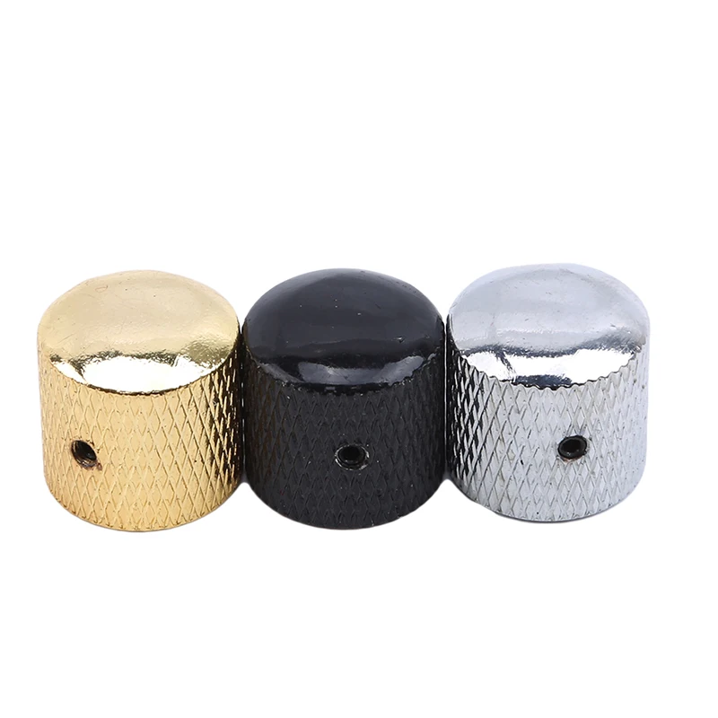 

Metal Dome Tone Guitar Bass Control Knob Button Tools For Fender A Potentiometer Guitar Wrench Musical Parts