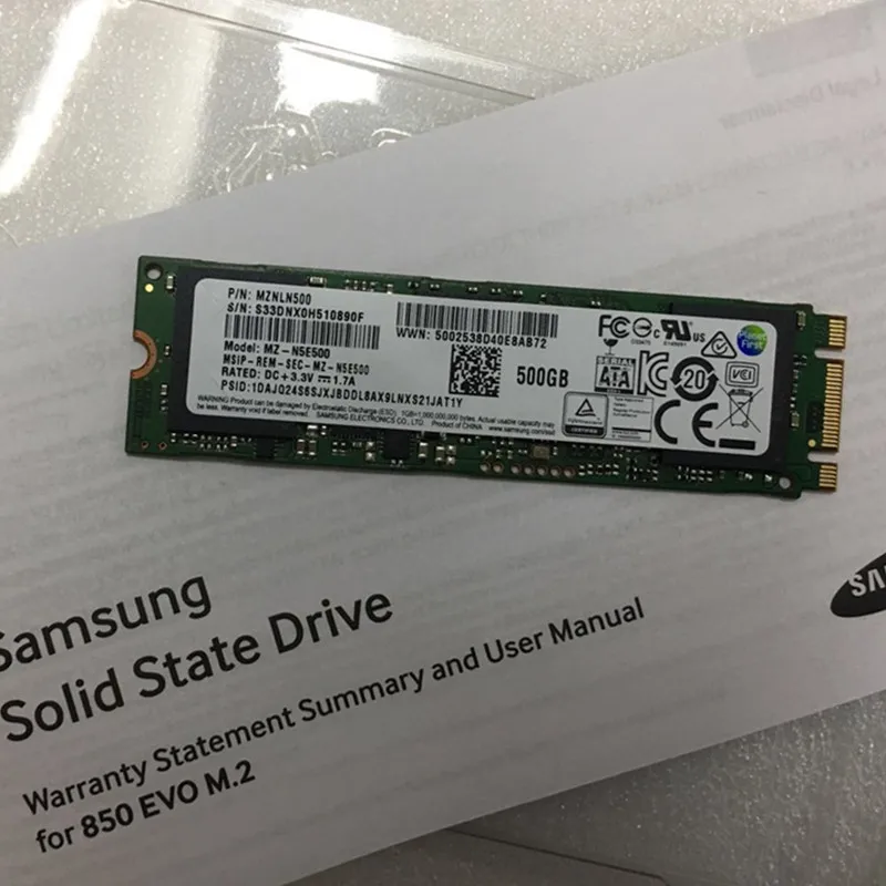 Твердотельный накопитель для Samsung SSD ноутбука SATA 6 500 Гб mzn500 YCTMG|Оперативная память|