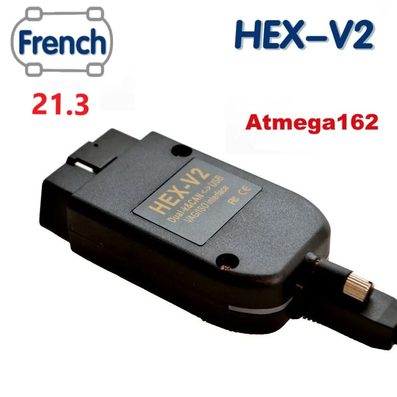 2021 новейший VAGCOM V21.3 HEX V2 Интерфейс VAG COM 20.4.2 для VW Skoda Seat 19.6.2 Английский Французский