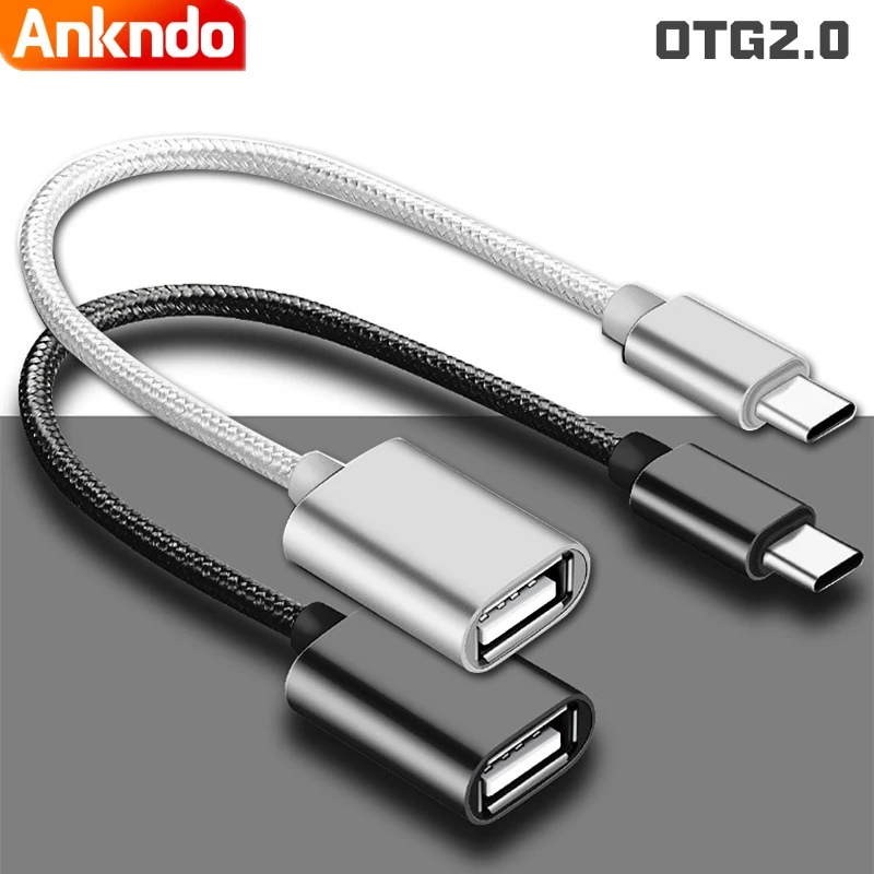 Тип USB C адаптер типа OTG Type Женский конвертер Кабель флэш накопитель ридер мышь