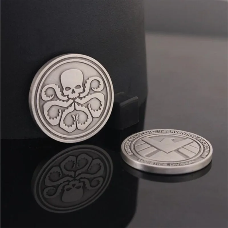 Новый фильм Щит значок для костюма монета Гидра памятная необычный смешной