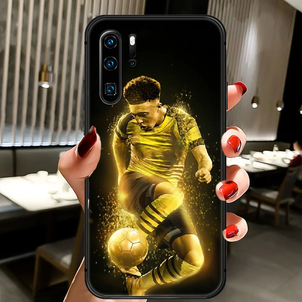 

Jadon Sancho Soccer Stars Phone Case Cover Hull For Huawei P8 P9 P10 P20 P30 P40 Lite Pro Plus Smart Z 2019 black Cover 3D