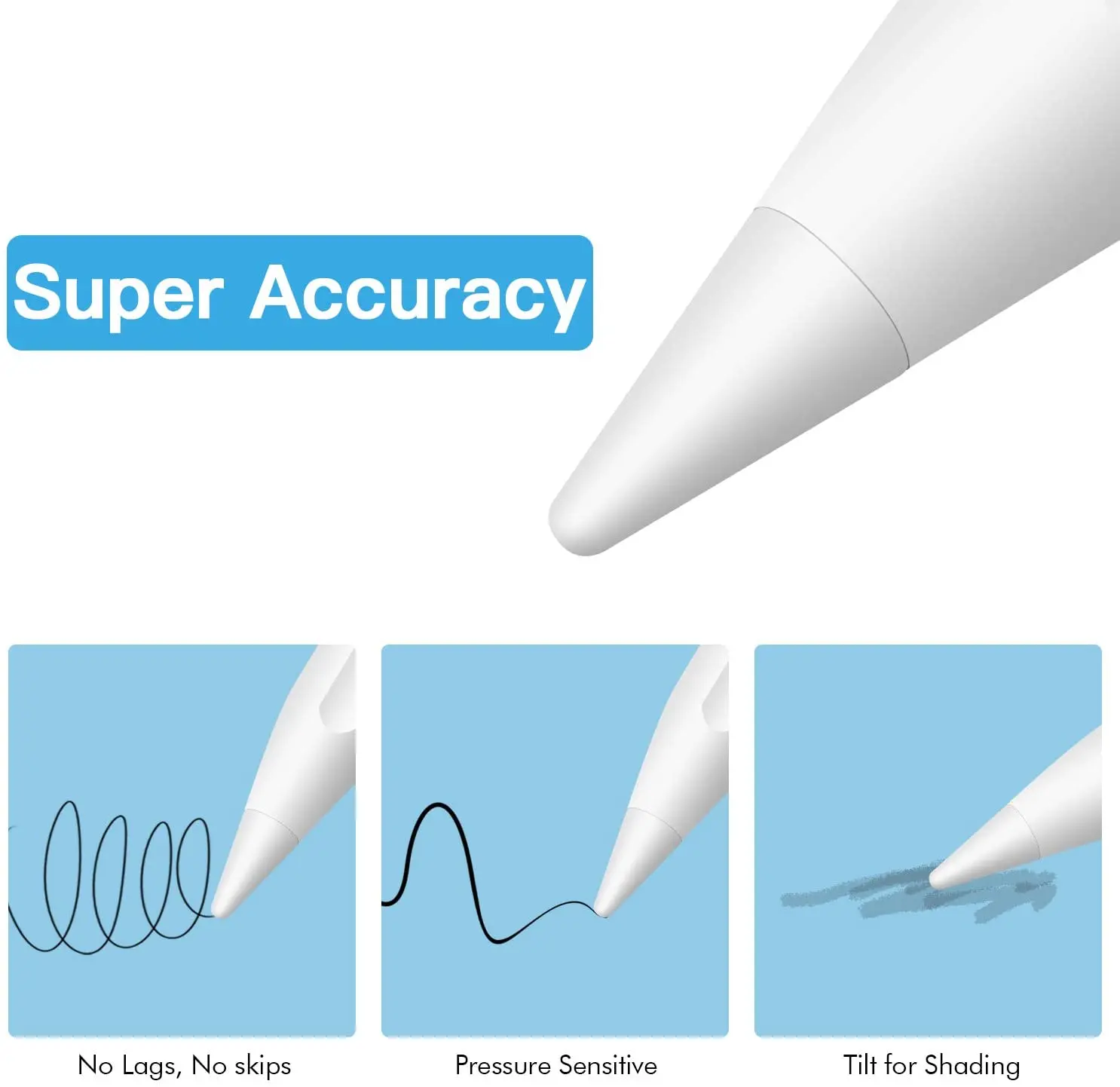 Наконечник для карандаша Apple наконечник 1-го 2-го поколения мягкий и жесткий iPad