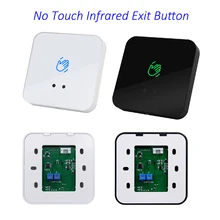 Time Delay Thin Infrared No Touch Exit Push Button Release Switch Opener NO COM NC LED Light For Door Access Control System