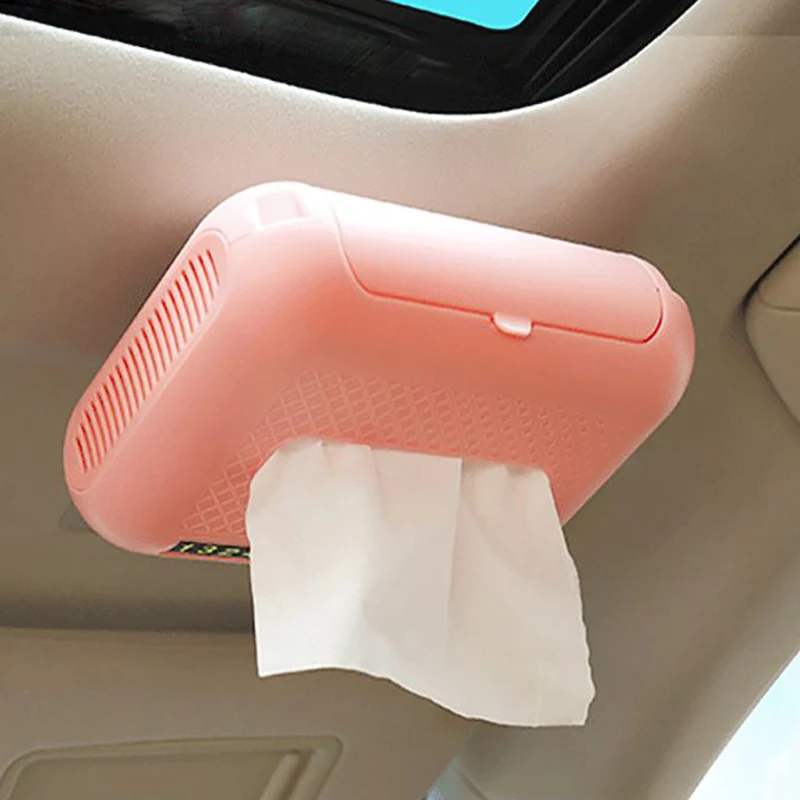 

2021 New Car Accessories Tissue Box Towel Sets Magic Sticker Auto Interior Storage Box for Phone Holder Number Plate Cad