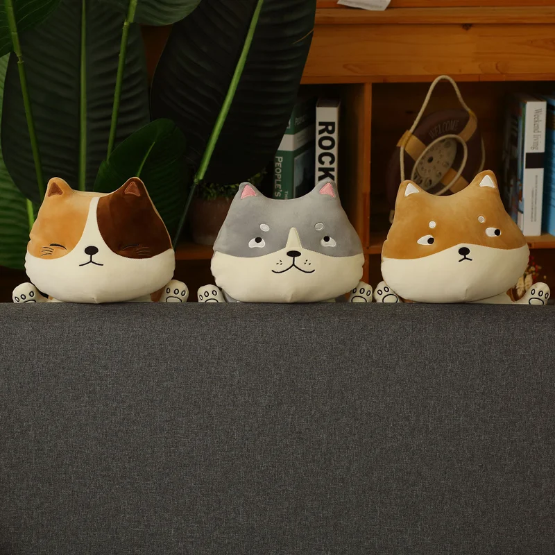 

75cm Kawaii Shiba Inu Husky Cat Shiba Inu Long Pillow Children Kids Birhday Christmas Plush Doll Toys