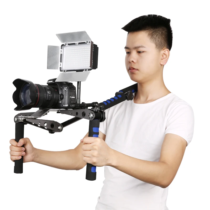 Двойной Ручной Стабилизатор для камеры плечевой держатель подставка аксессуары