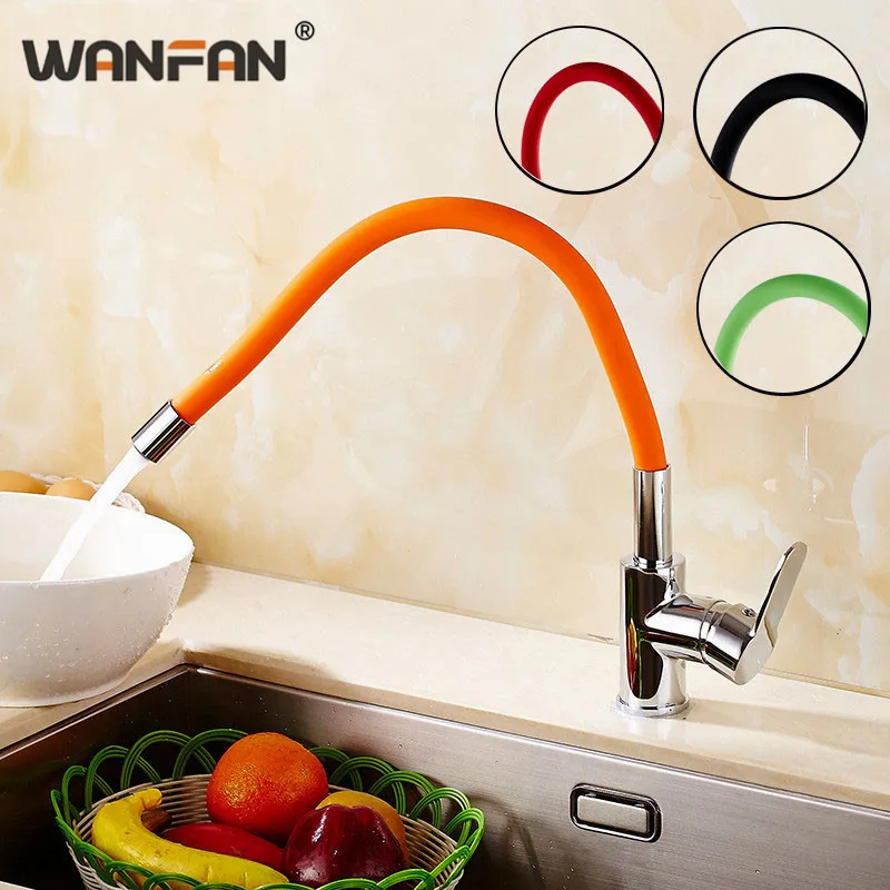 

Kithen Faucets Colorful Pull Up Down Swivel Taps Spring Flexible 360 Rotation Sink Crane Chrome Polished Washbasin Tap N22-004