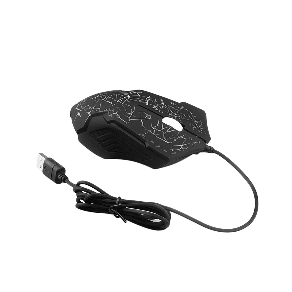 

Universal Wired Gaming Mouse Colorful Breathing LED Illuminate Mouse Quiet Click for Mac, Laptop, Notebook