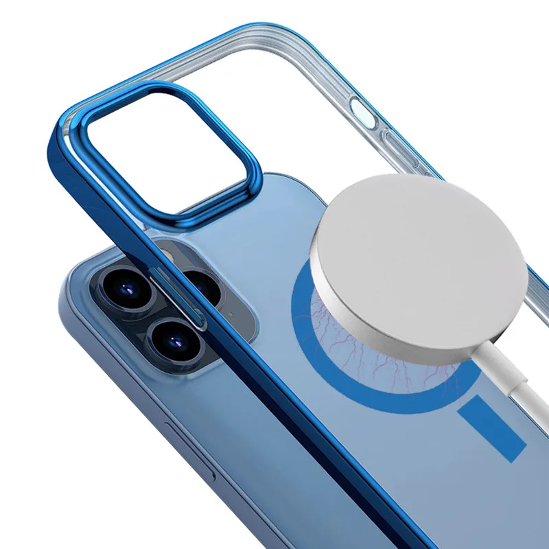 

for iPhone 12 Pro Mini Magsafe Compatible Electroplate Hard PC Phone Case Cover