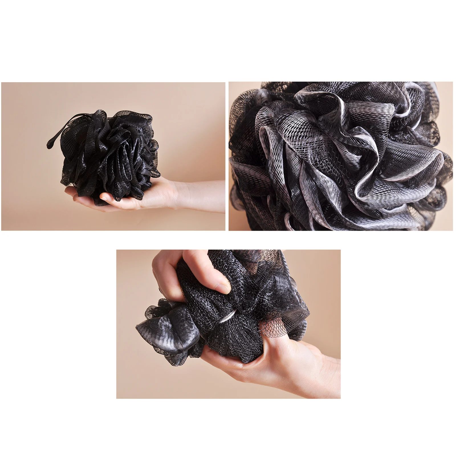 

4pcs/set Bath Sponge Shower Loofahs Balls for Body Washing Cleaning Scrubbing Men Women Shower Puff Bathroom Accessories
