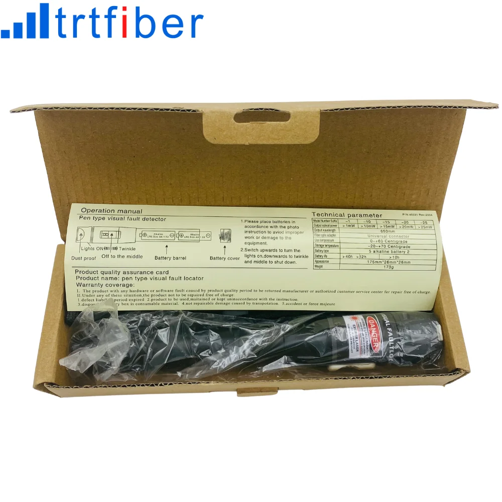 10mW Pen Type Visual Fault Locator 1mW 20mW 30mW 5/10/20/30KM Fiber Optic Cable Tester Red Laser Light SC/FC/ST