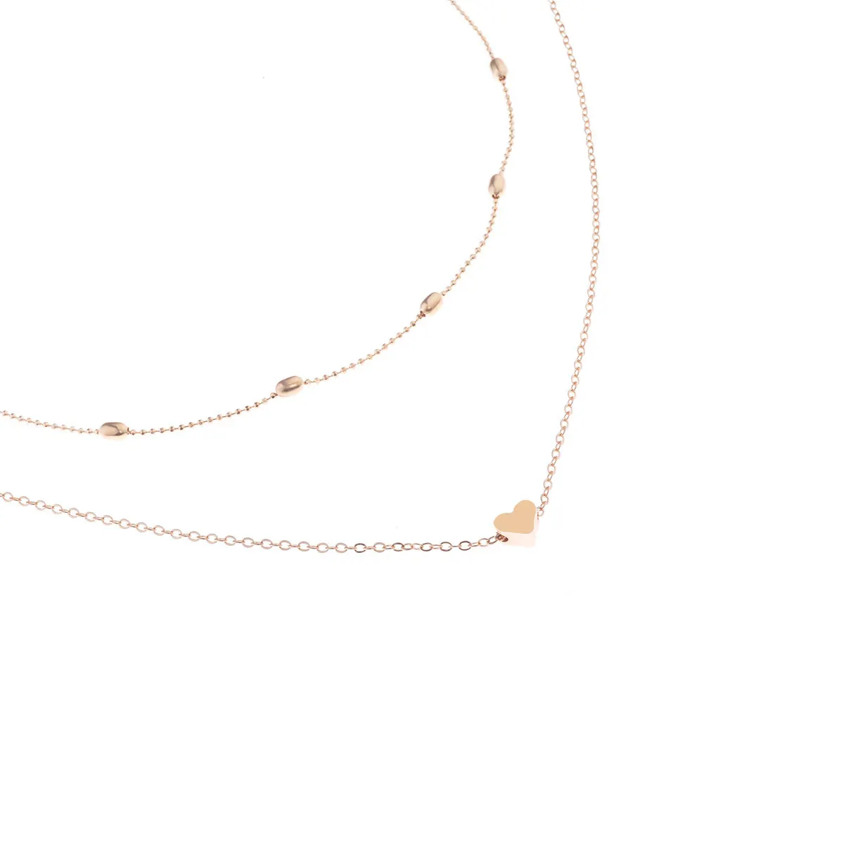

Simple Heart Necklace Stainless Steel Necklace for Women Gold Vintage Long Necklaces Sterrenbeeld Ketting Unique Necklace