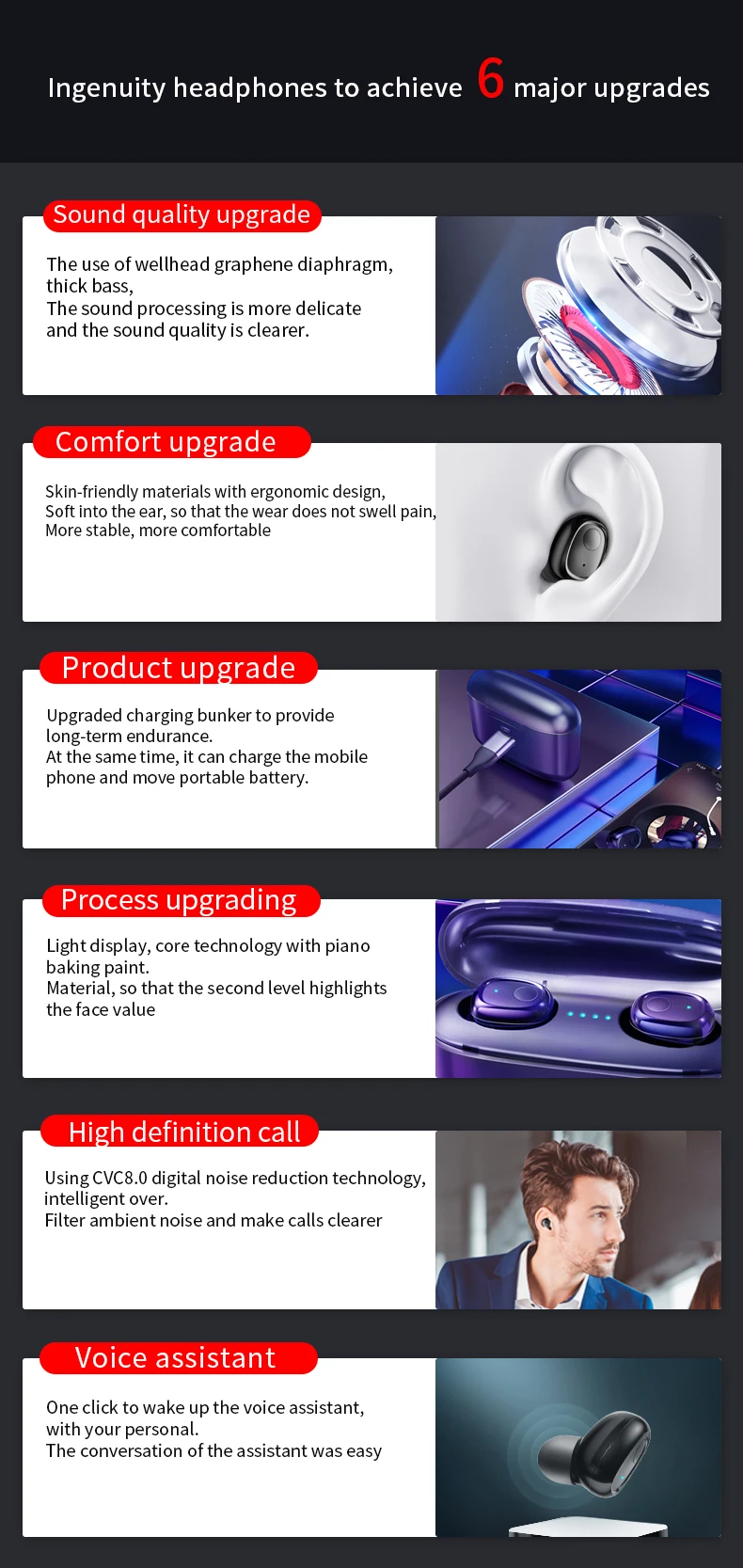TWS, беспроводные наушники g5s, наушники с Bluetooth, V5.0, с микрофоном, 3D, супер бас, наушники для iPhone, Xiaomi, samsung, смартфон