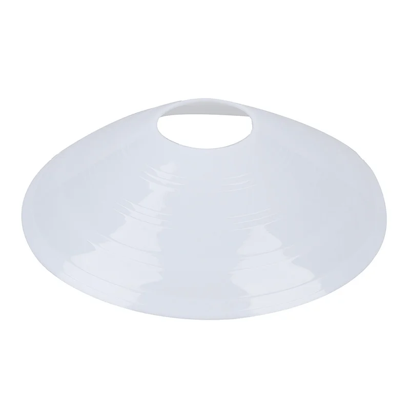 

10x Soccer Disc Cone Saucer Football Cross Training Sports Space Marker Landmark white