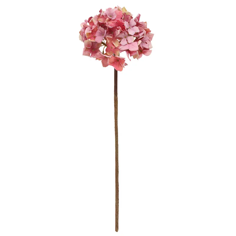 

Single Long Pole Retro Hydrangea Artificial Flowers Wedding Decoration Bouquet Living Room Furnishings Home Decor Fake Flowers