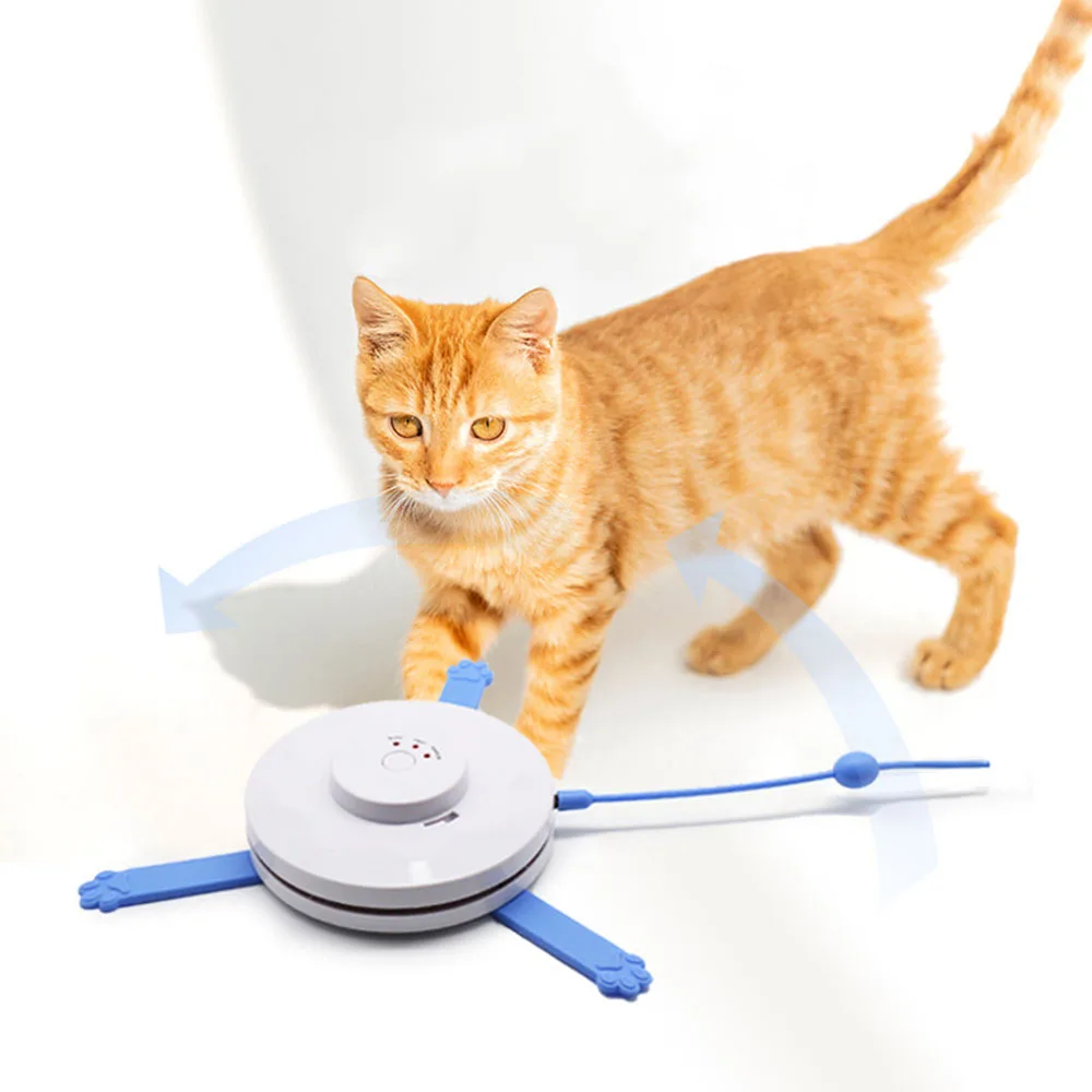 Игрушка для кошек 2 в 1 подстилка из ткани движущаяся мышь перо mascotas игрушка