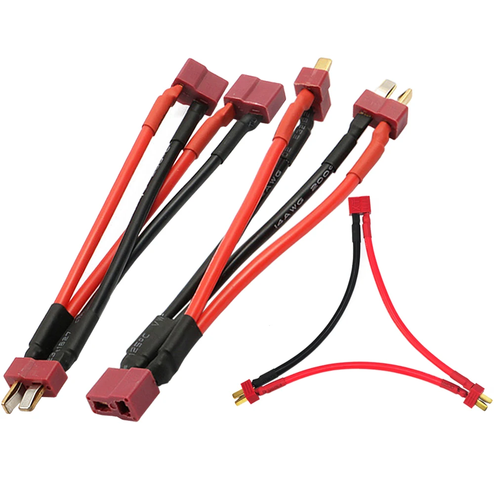 Футболка 1 шт. штепсельная параллельная Батарея соединительный кабель с разъемом