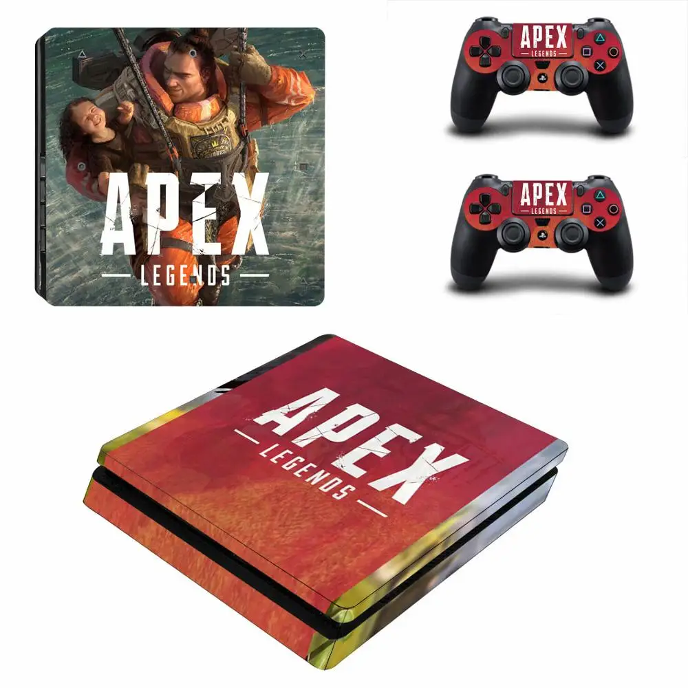 Тонкие стикеры APEX Legends PS4 s Play station 4 наклейки для PlayStation Slim виниловые Стикеры консоли и контроллера|Наклейки| |