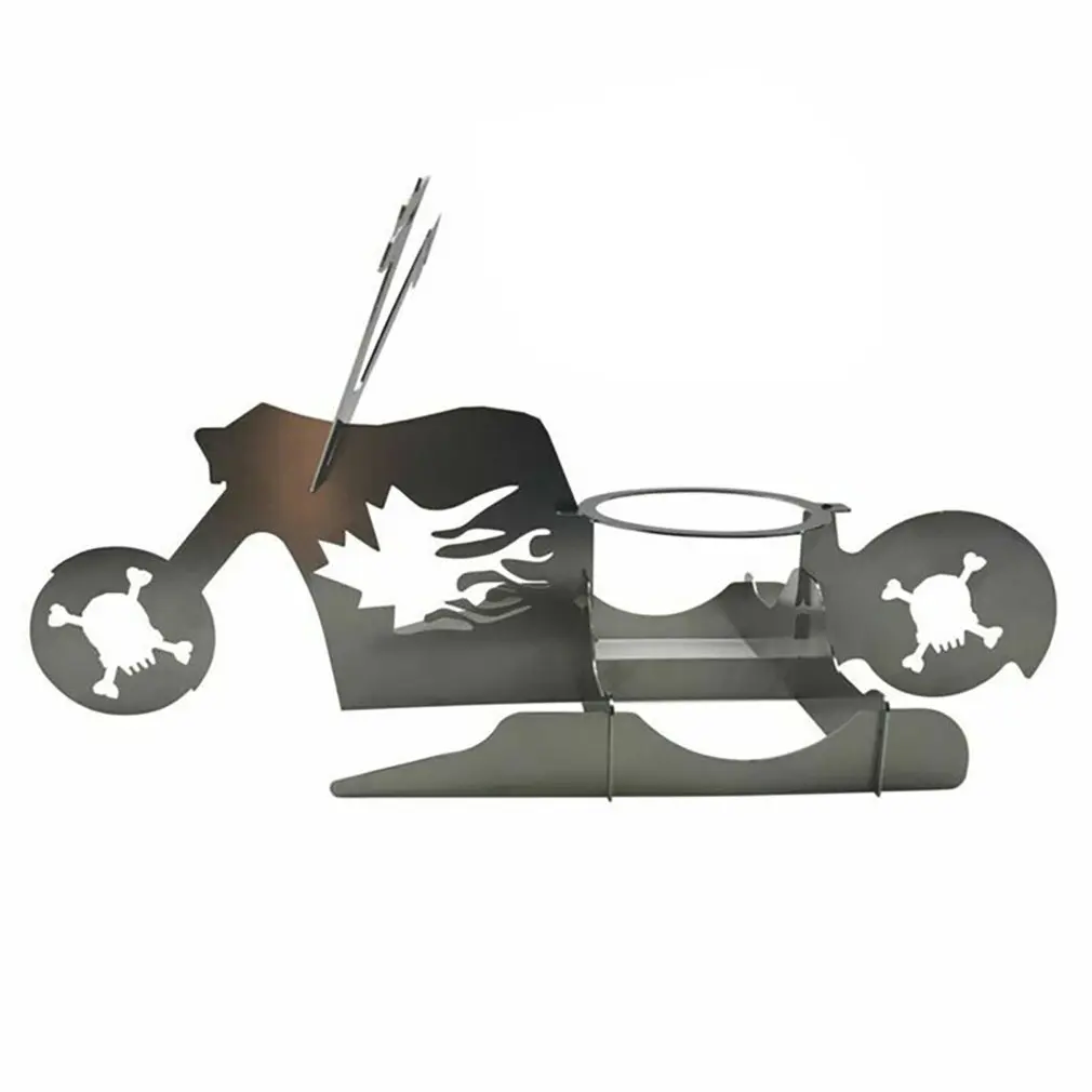 

BBQ Roast Chicken Rack Outdoor Personality American Motorcycle Stainless Steel Rack Tools Picnic Fun Barbecue Rack