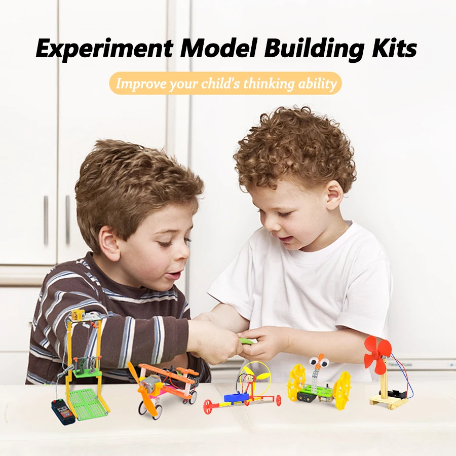 

Electric Car Model Kits DIY Physics Experiment Aerodynamic Science Toys Learning Materials Educational Kids Toys Plastic Model