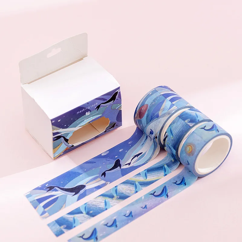 

Mohamm 1Pcs Hang Su Series Decoration Paper Washi Masking Tape Creative Scrapbooking Stationary School Supplies