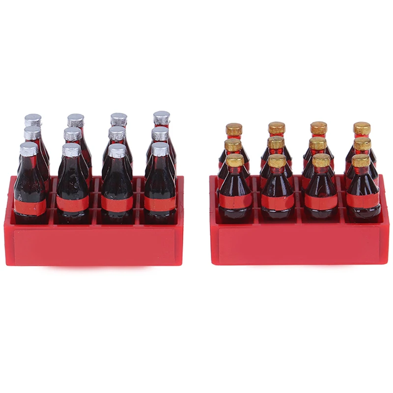 

Cute Mini cola Drink Bottle Miniature food model doll house accessories Dollhouse Miniature 1:12 Doll Accessories Girls toy
