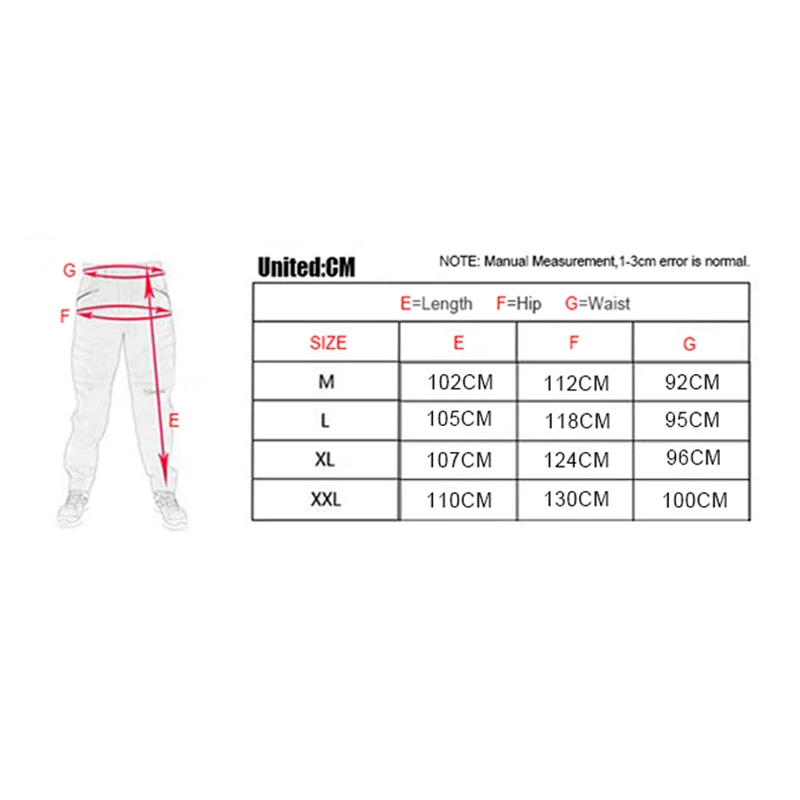 

DUHAN Men's Windproof Motorcycle Enduro Riding Trousers Motocross Off-Road Racing Sports Knee Protective Sports Pants