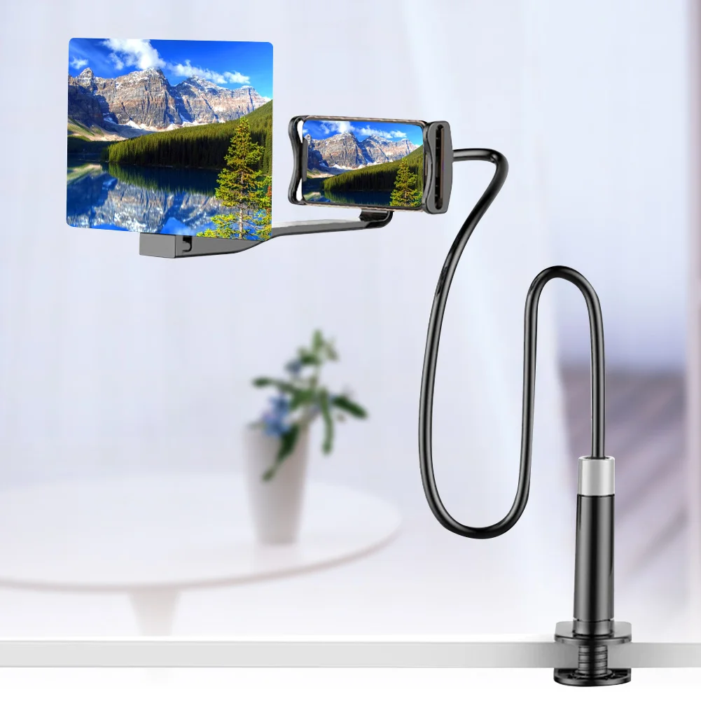 Мобильный телефон HD Проекционный кронштейн экран Лупа 360 градусов Регулируемая