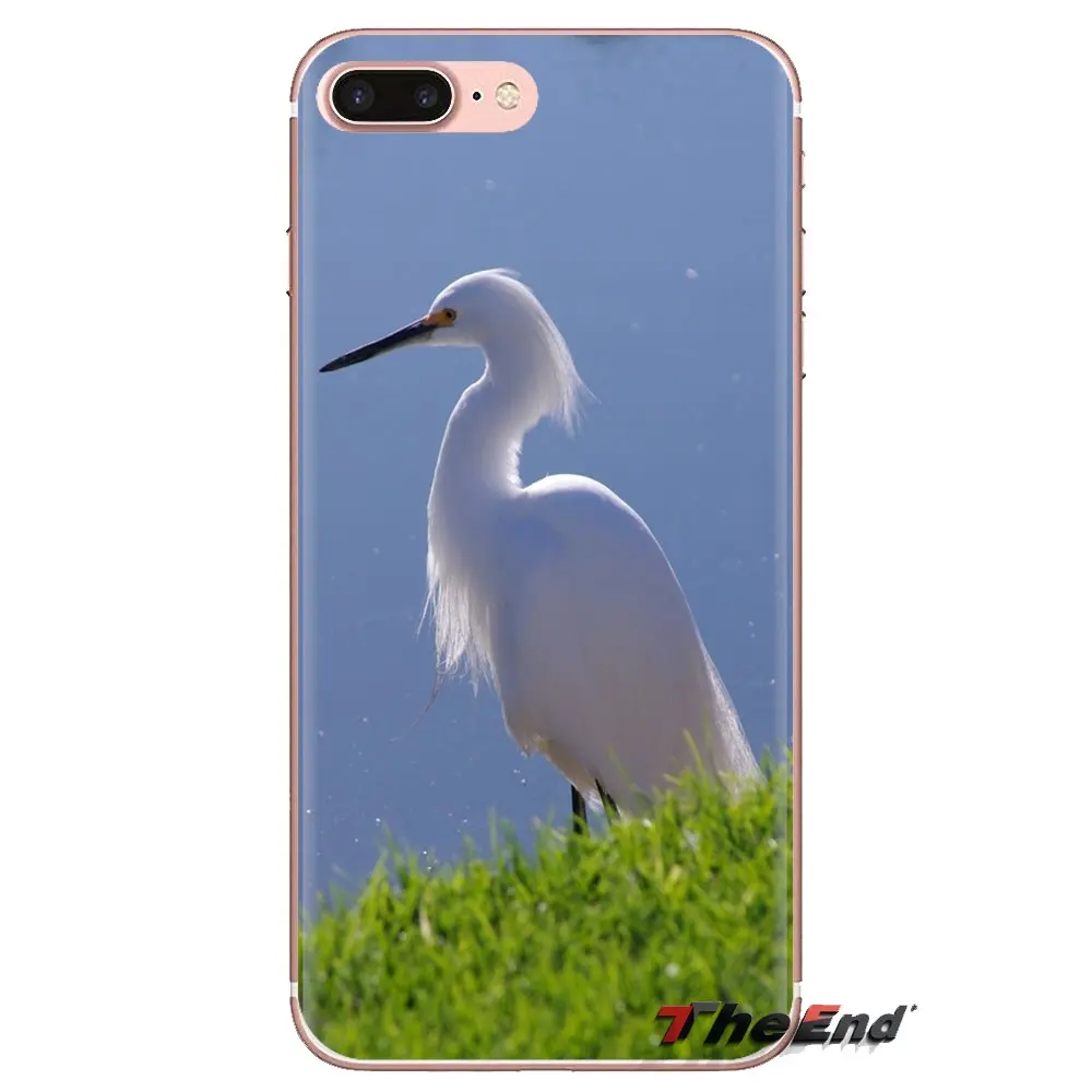 Для Xiao mi 6 A1 Max x 2 5X 6X Red Note 5 5A 4X 4A A4 4 3 Plus Pro животные птицы Egret отражение вода мягкий