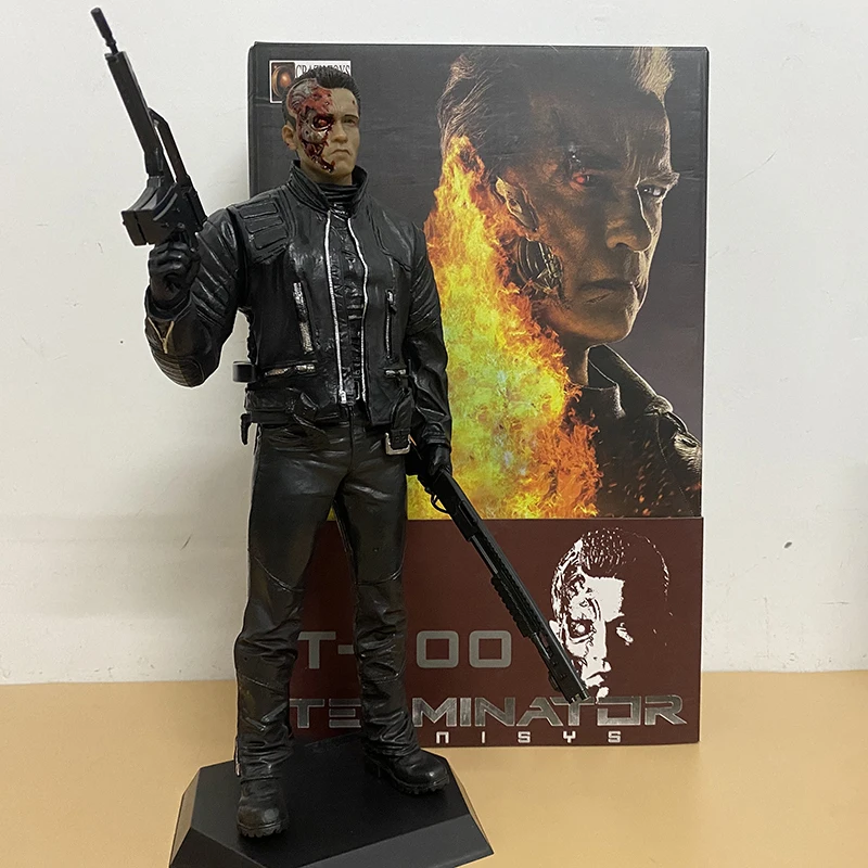 

Crazy Toy Terminator 2 Figure Judgment Day T-800 Arnold Schwarzenegger Action Figure PVC Model Toy Christmas Gift 30CM