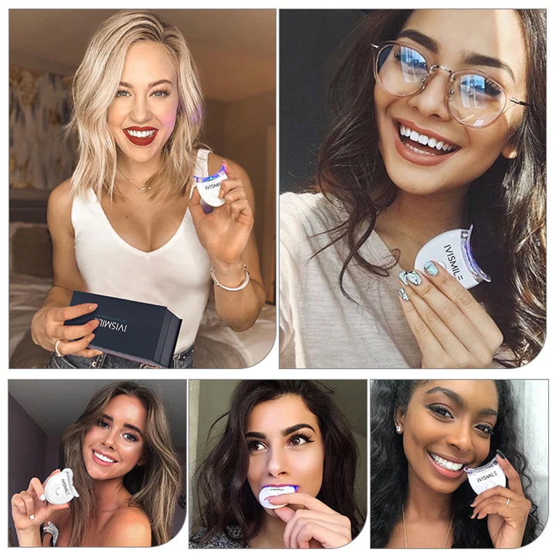 Зубное отбеливание зубов светодиодный синий лазер 35% CP перекись Отбеливание