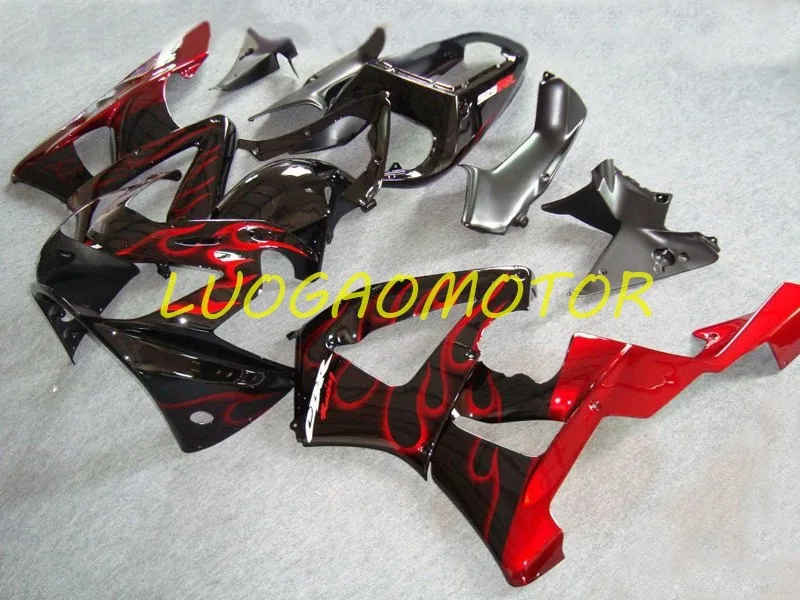 

High Quality Injection fairing kit Flame Red Motorcycle Bodywork For HONDA CBR900 RR 929 00 01 CBR900RR 929 2000 2001 Fairing