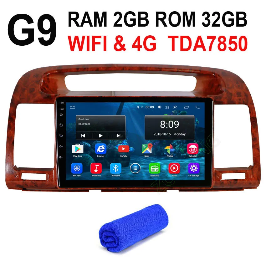 tree G9 GPS 4G DSP 2.5D Android9.0 Автомобильный мультимедийный dvd-плеер для Toyota Camry V30 2002 2003 2004 2005 2006 Автомобильный gps навигатор Авто радио карта - Цвет: tree G9 GPS