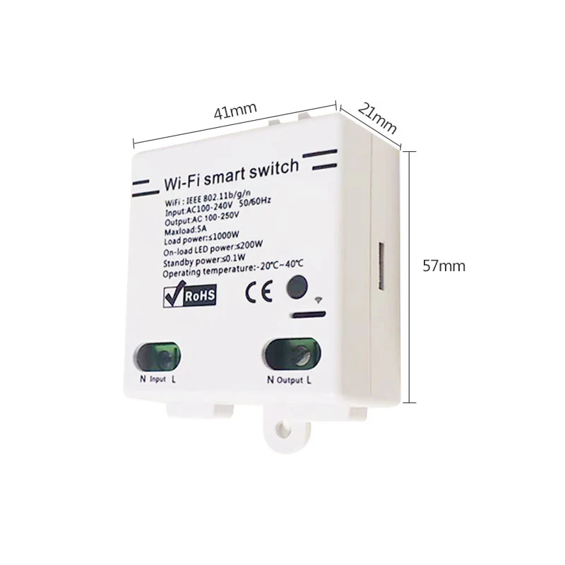 

1PC eWelink WIFI Smart Switch Wireless Remote Control 100-250V WiFi Smart Home Modified Accessories Modified Switch Accessories