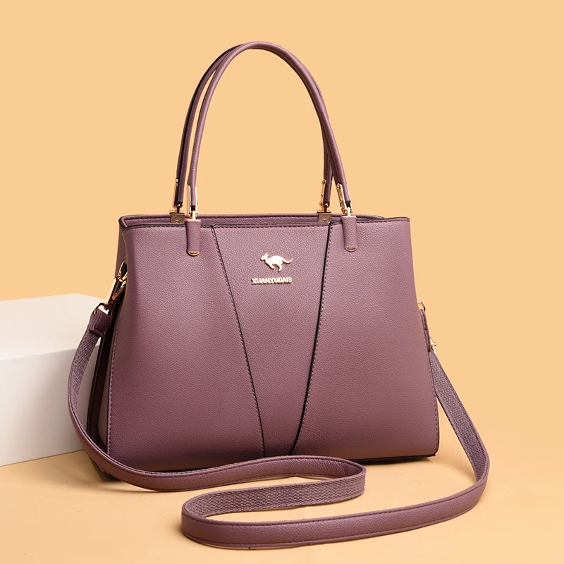 2021 Elegant Shoulder Bag Women's Designer Luxury Handbags Casual Large Capacity Messenger Bag Ladies Pure Color Simple Handbags