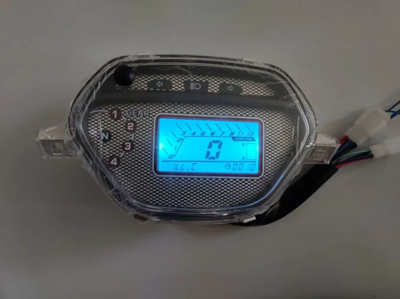 7 Backlight LCD Motorcycle Speedometer Digital Odometer Gauge 13000 RPM 199 KMH MPH for Honda CD110 | Автомобили и мотоциклы