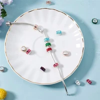 10pcs wholesale bulk lots large hole european beads plastic resin spacer charms for jewelry making fit pandora bracelet women
