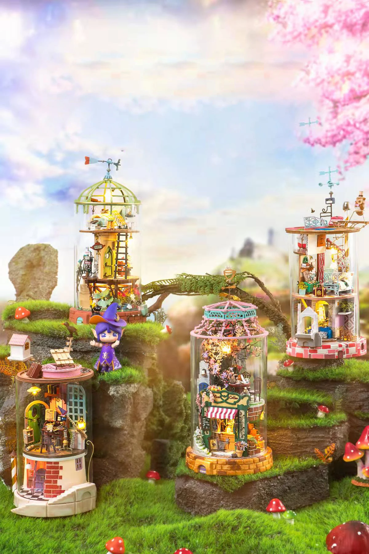 

DIY hut handmade 3d assembled puzzle model high difficulty creative gift puzzle adult children building block puzzle