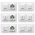 Умная настенная розетка с Wi-Fi, выключатель с дистанционным управлением, работает с Google Home Alexa