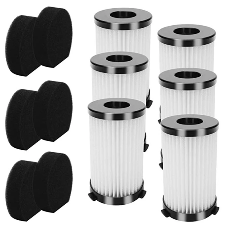 

6Pcs Replacement HEPA Filter Compatible for MOOSOO D600 / D601 and Iwoly V600 Corded Vacuum Cleaner