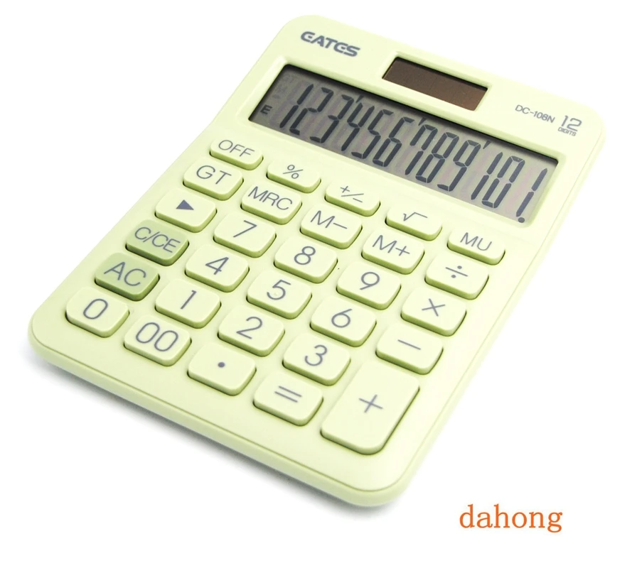 12 Digit Desk Calculator Large Buttons Financial Business Accounting Tool Colorful for office school promotion gift |