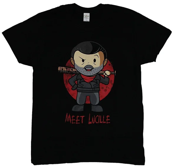 

Walking Dead Negan Meet Lucille Chibi Mens T-Shirt