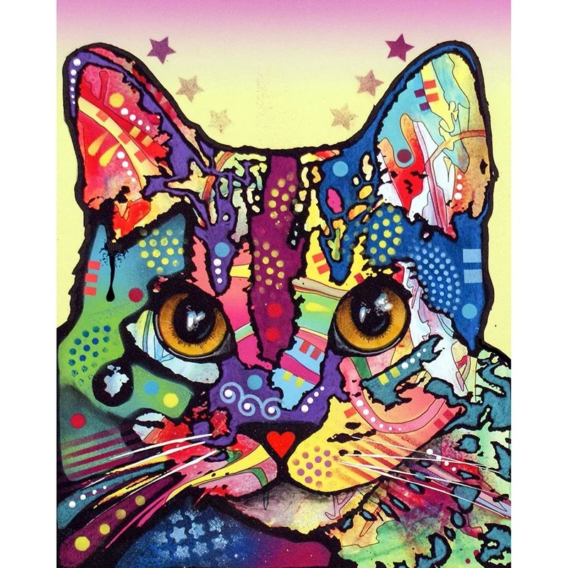 

Diamond Painting Accessories Cartoon Cat Full Square Drill Animals Picture of Rhinestones Mosaic Home Decoration Diamond Art