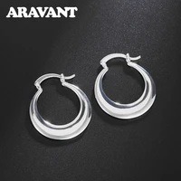 925 silver moon hoop earring for women fashion wedding jewelry gifts