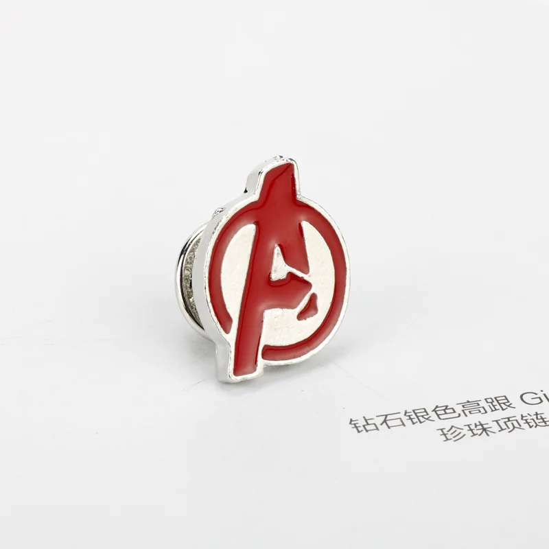 Марвел Мстители логотип супергерой эмалевая брошь со щитом значок модная