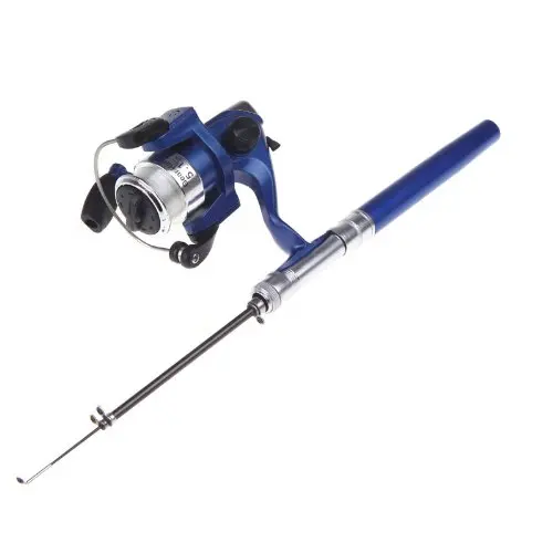 

Mini Aluminum Saltwater Fishing Tackle Pocket Pen Fishing Rod Pole