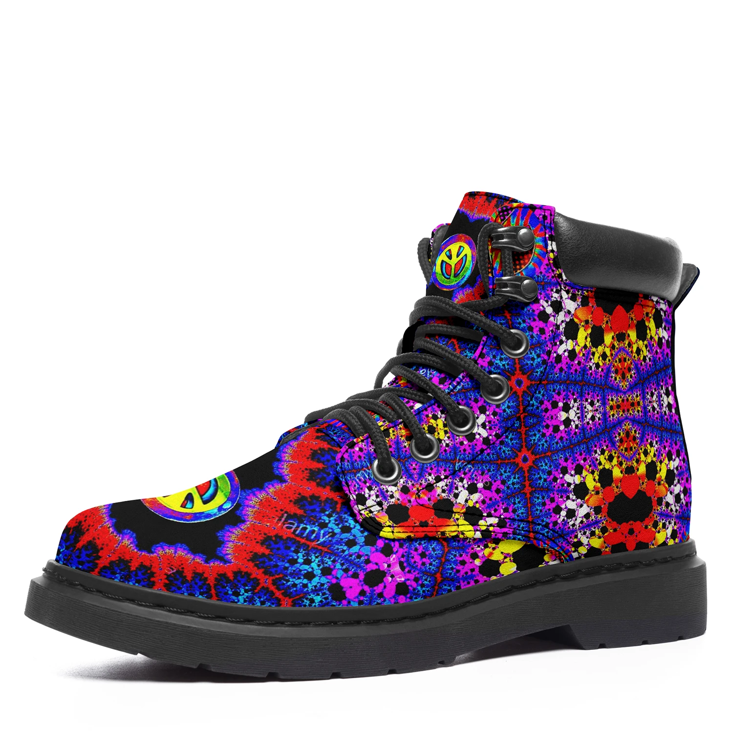

Lace-up Martin Boots All-match Fashion Women Shoes Plush Men Shoes Winter On-demand Printing and Shipping Personal Design