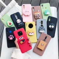 cute silicone cartoon case for huawei mate pro lite phone holder stand covers for huawei mate10 lite pro mate20